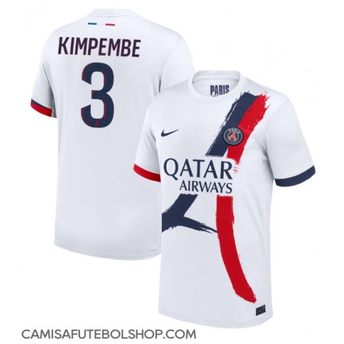 Camisa de time de futebol Paris Saint-Germain Presnel Kimpembe #3 Replicas 2º Equipamento 2024-25 Manga Curta